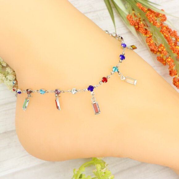 "Handmade Anklet – Elegant & Delicate Jewelry for Women | UNVRC1322 - Picture 10 of 10